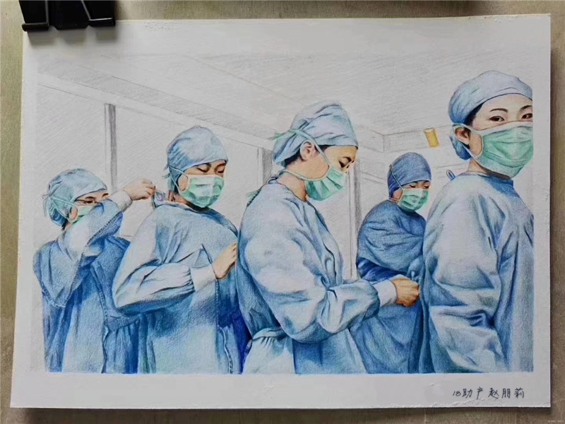 我院开展防疫有我，爱卫同行手抄报活动