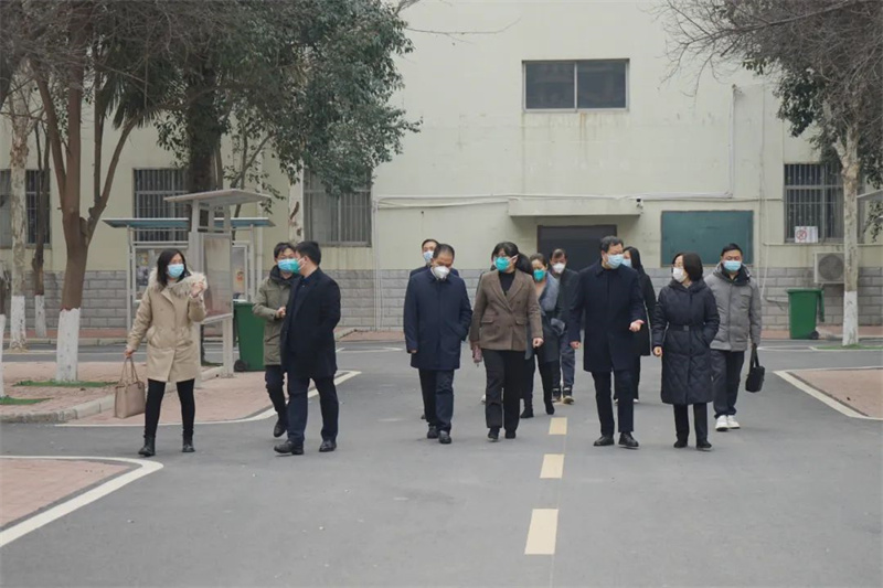 省教育厅督导组到校检查疫情防控及开学前准备工作