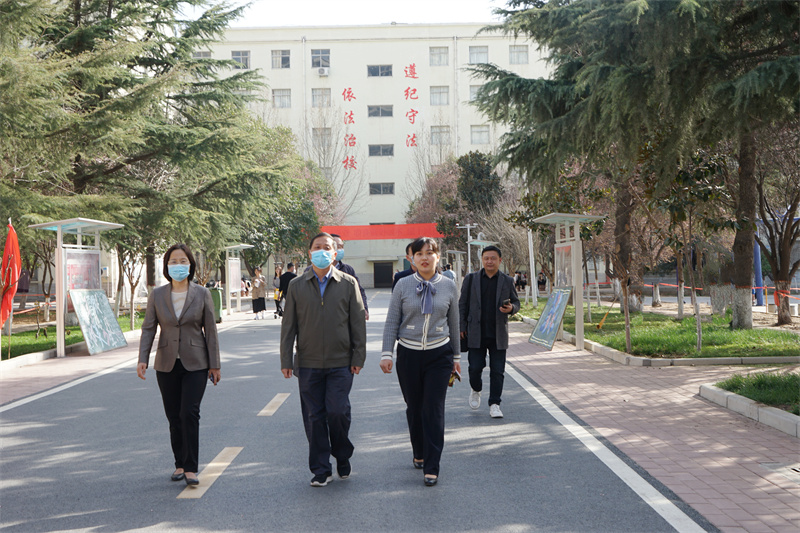 省教育厅领导一行到我院调研指导安全稳定工作